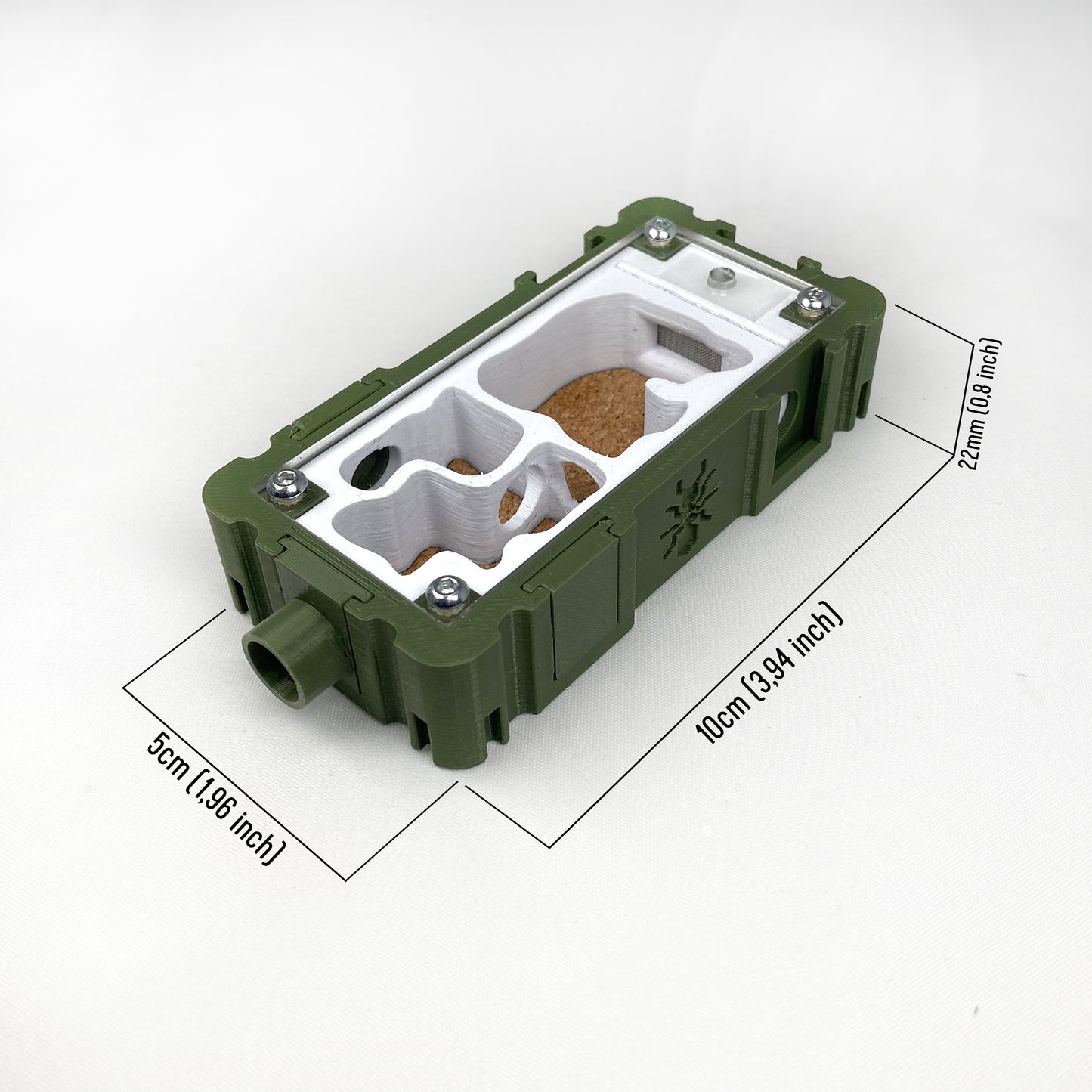 Ant Cork Nest Natural Inlay 5x10 Formicarium module