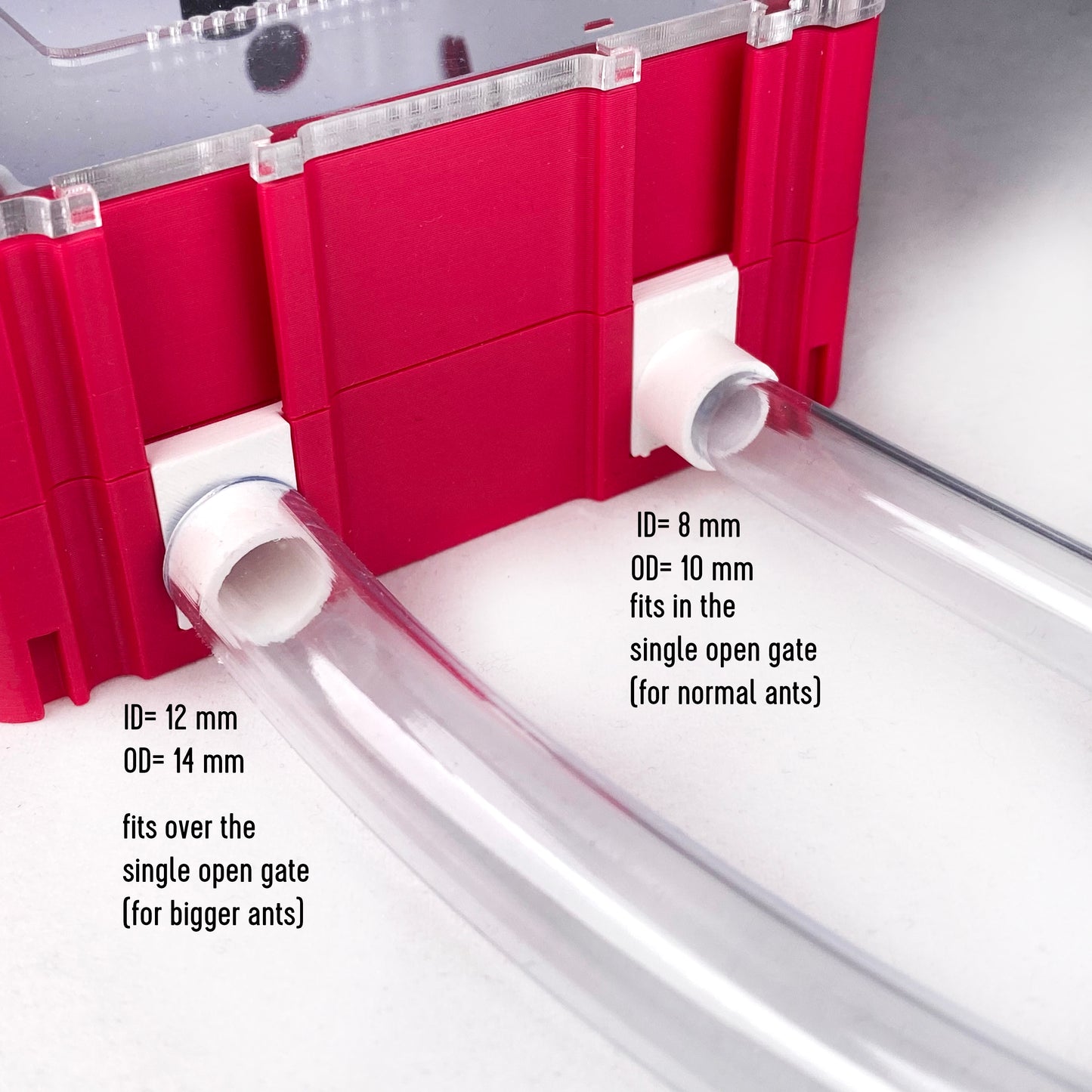 Transparent flexible tubes ID 8mm OD 10mm