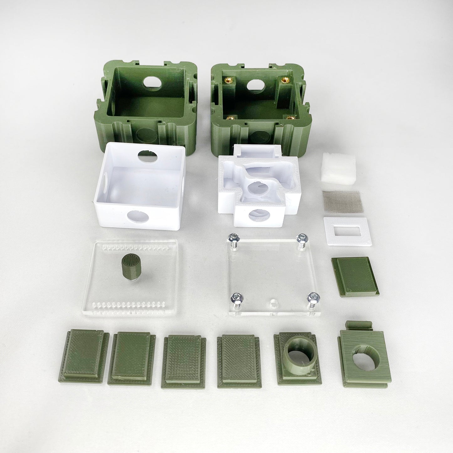 Ant Mini nest + Outworld combi, 5x5 moduul multiple color options 3D printed formicarium by Black Ant Creation