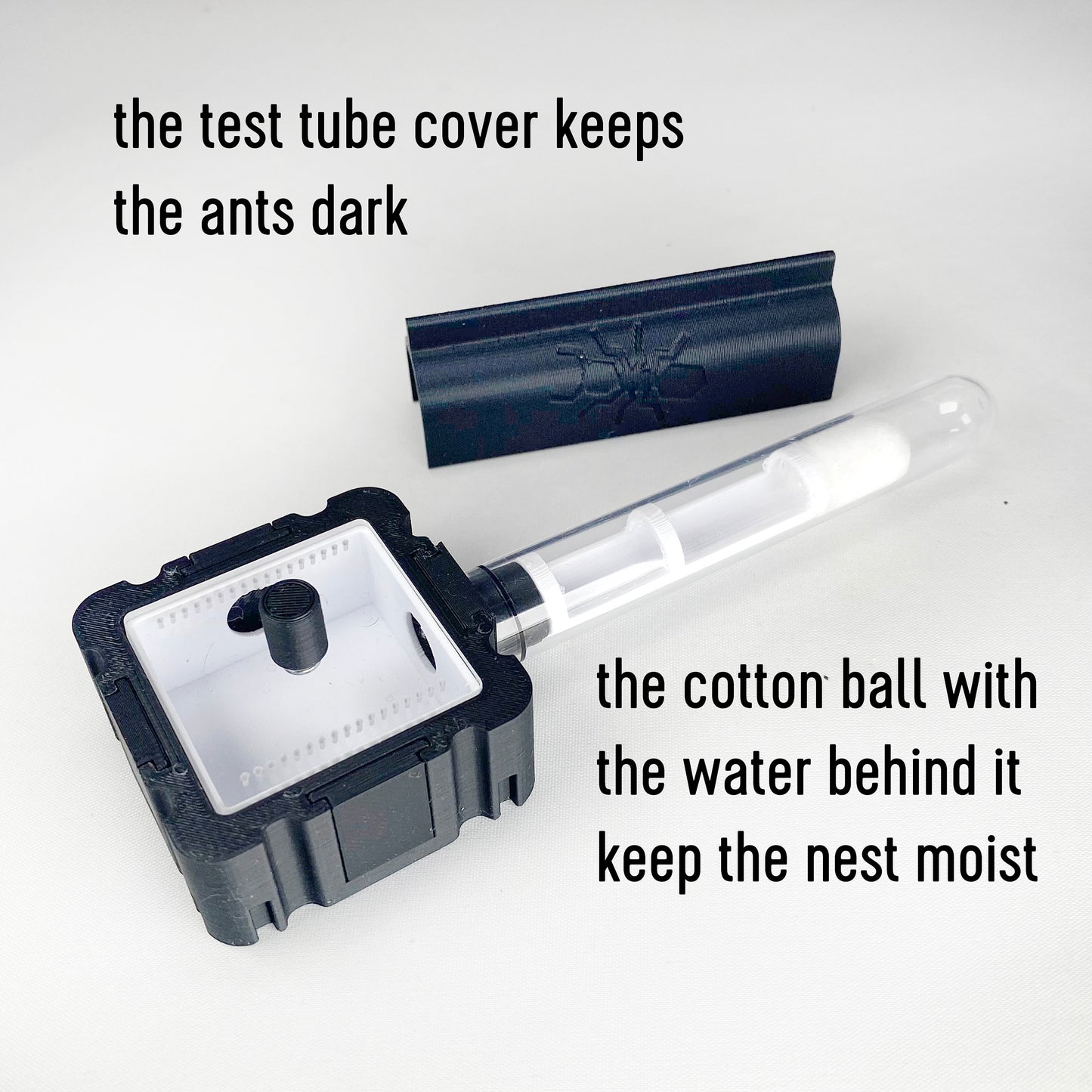 Ant Keeping Starter Set 5x5 Module Multiple Color Options 3D Printed Formicarium by Black Ant Creation