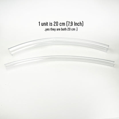 Transparent flexible tubes ID 12mm OD 14mm